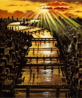 Thames Bridge Sunset by John  Duffin